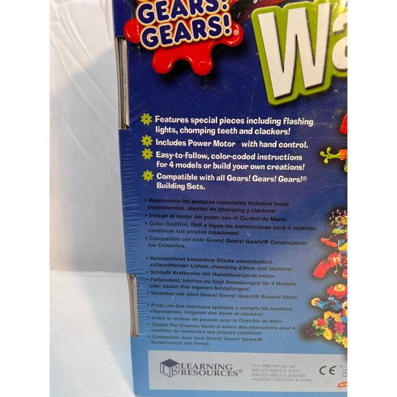 Gears! Gears! Gears! Wacky Wigglers Motorized Building Set New! Sealed NIB - Picture 7 of 8